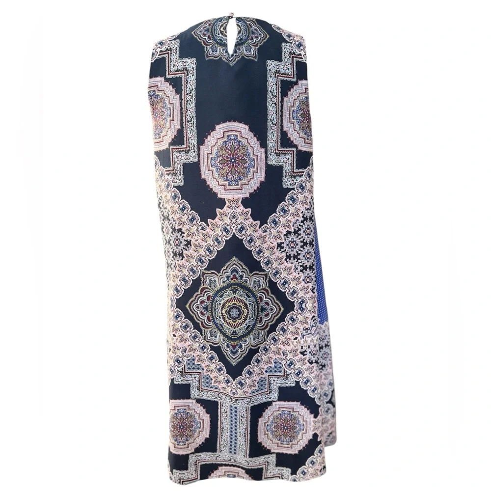 MSK Paisley/Boho Print Sleeveless Dress in Size Large - Picture 3 of 5